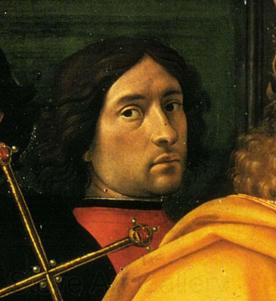 Domenico Ghirlandaio Supposed self portrait in Adoration of the Magi Spain oil painting art